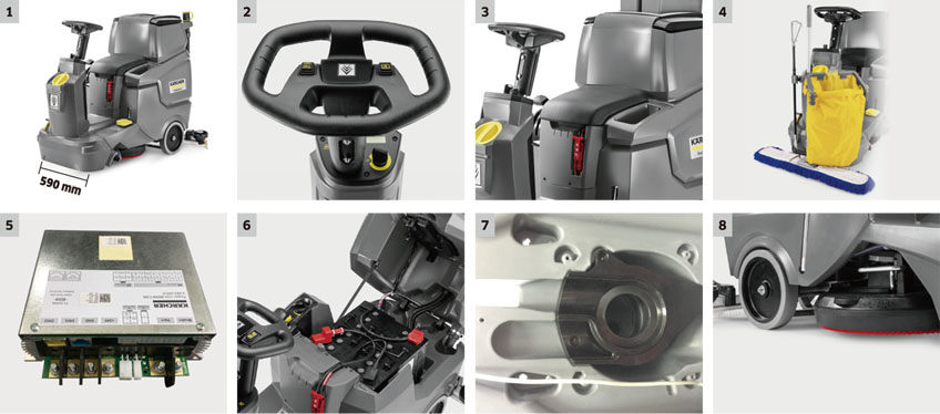 小型駕駛式洗地吸干機(jī)BD50/70細(xì)節(jié)